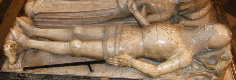 Warwick - St Mary Thomas Beauchamp 1369 and wife Katherine mortimer 1369
